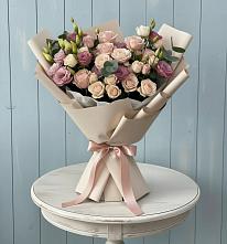 Букет цветов из:  Розы и Лизиантусы #REPLACE_PRED# Костроме