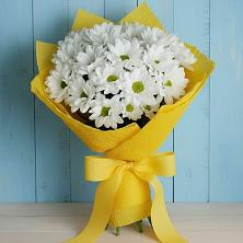 Букет Застенчивые лепестки в Костроме Букет цветов из:  Хризантемы в Костроме