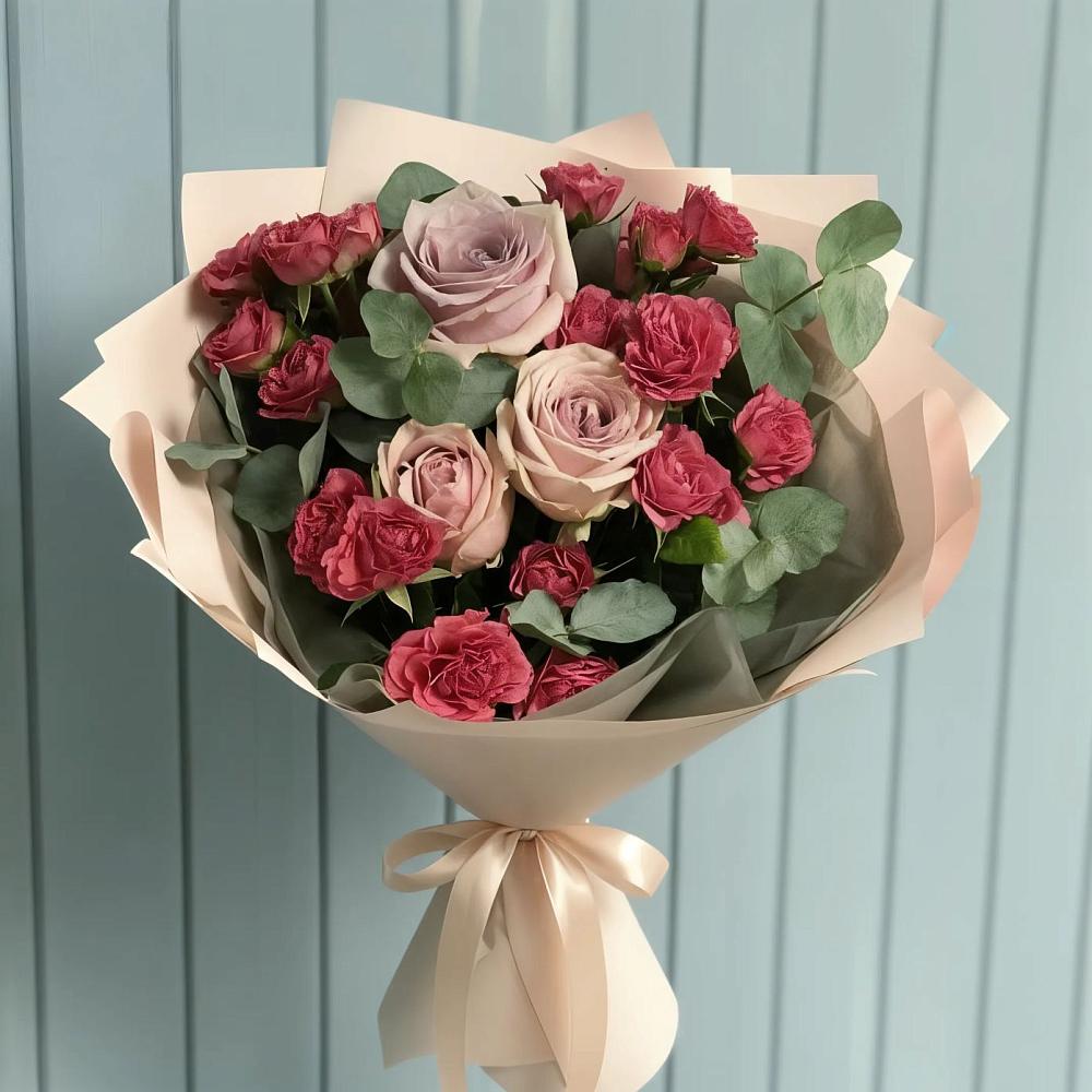Букет восхищение в Костроме Букет цветов из: Гвоздики и Розы в Костроме