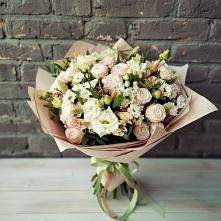 Букет цветов из:  Альстромерии, Розы и Хризантемы в Костроме