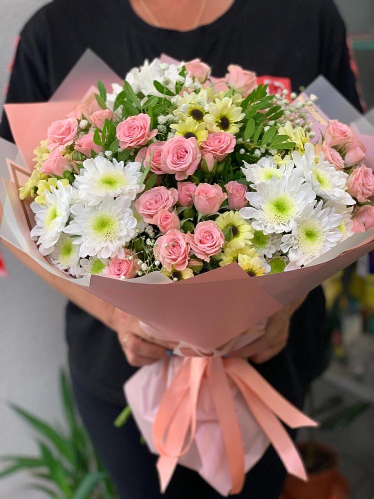 Букет цветов из: Розы и Хризантемы в Костроме