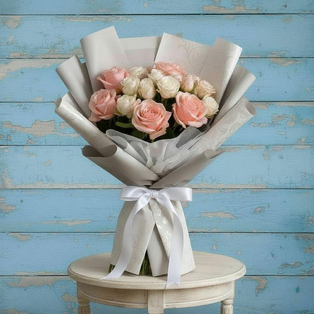 Букет Нежное облако в Костроме Букет цветов из: Розы в Костроме