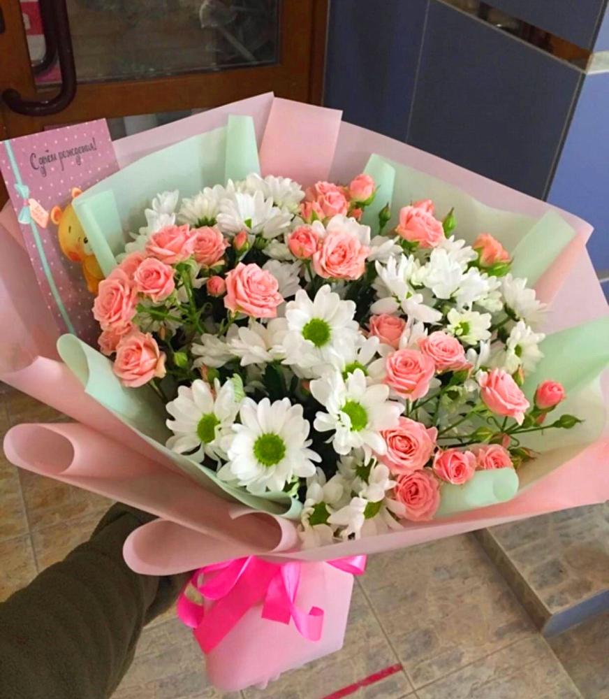 Букет цветов из: Розы и Хризантемы в Костроме