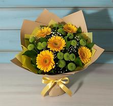 Букет цветов из:  Герберы и Хризантемы в Костроме