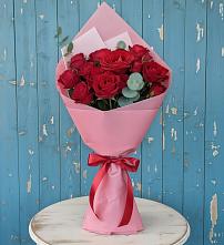 Букет красный бархат в Костроме Букет цветов из:  Розы в Костроме