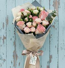 Букет нежный и розовый в Костроме Букет цветов из:  Розы в Костроме