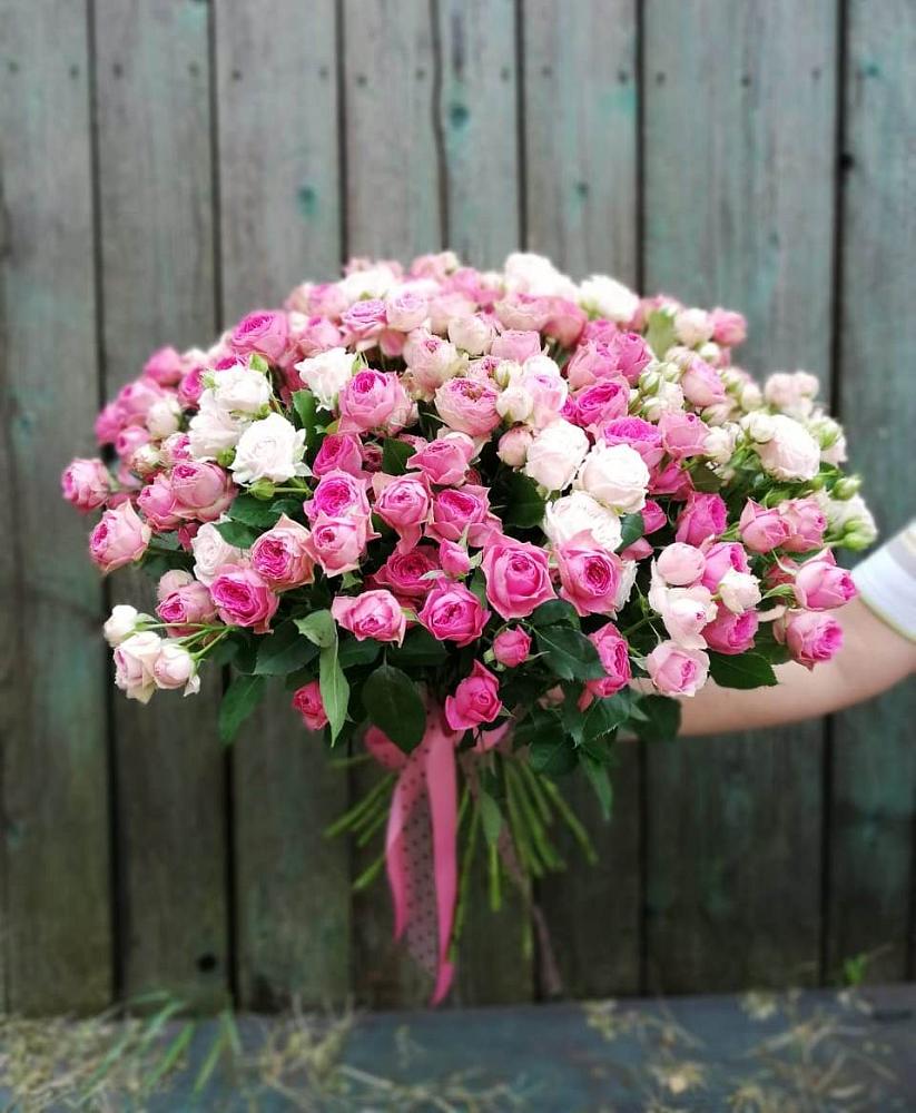 Букет Розовые кустовые розы Натали и Лав Лидия в Костроме