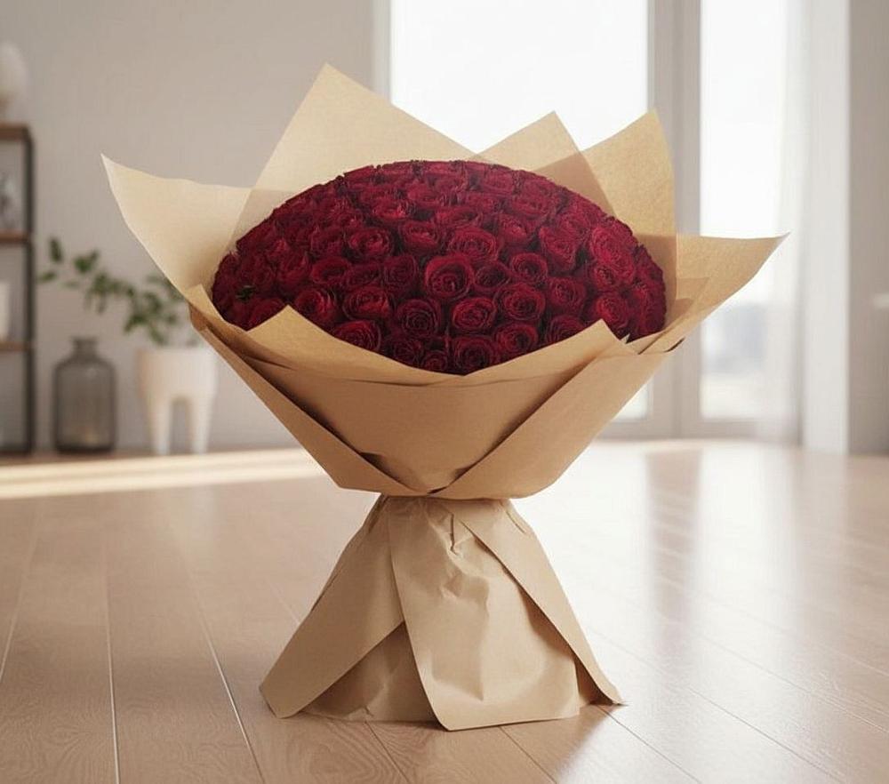 Букет 101 Красная роза в Костроме