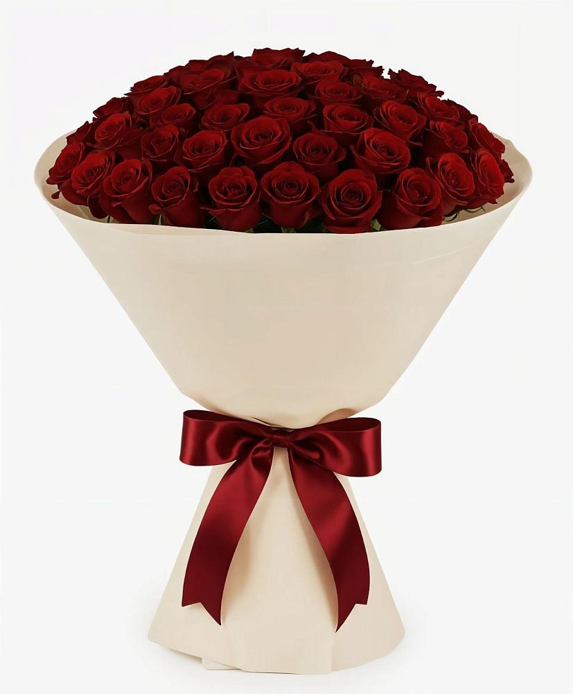 Букет 101 Бордовая роза Блэк Бакарра в Костроме