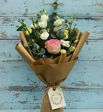 Букет нежный привет #REPLACE_PRED# Костроме Букет цветов из:  Розы и Лизиантусы #REPLACE_PRED# Костроме